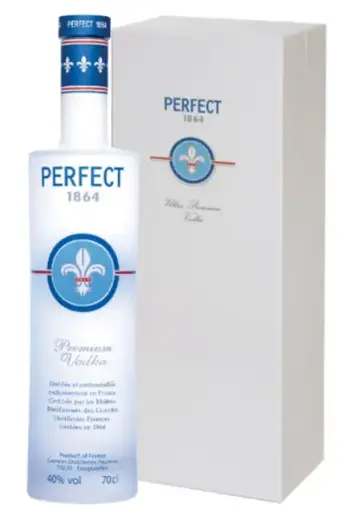 [P078] VODKA PERFECT 1864 70cl avec coffret blanc